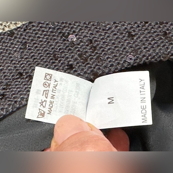 Brunello Cucinelli Women Stripe Cardigan - Grey and Blue - Size-up - Picture 9 of 10